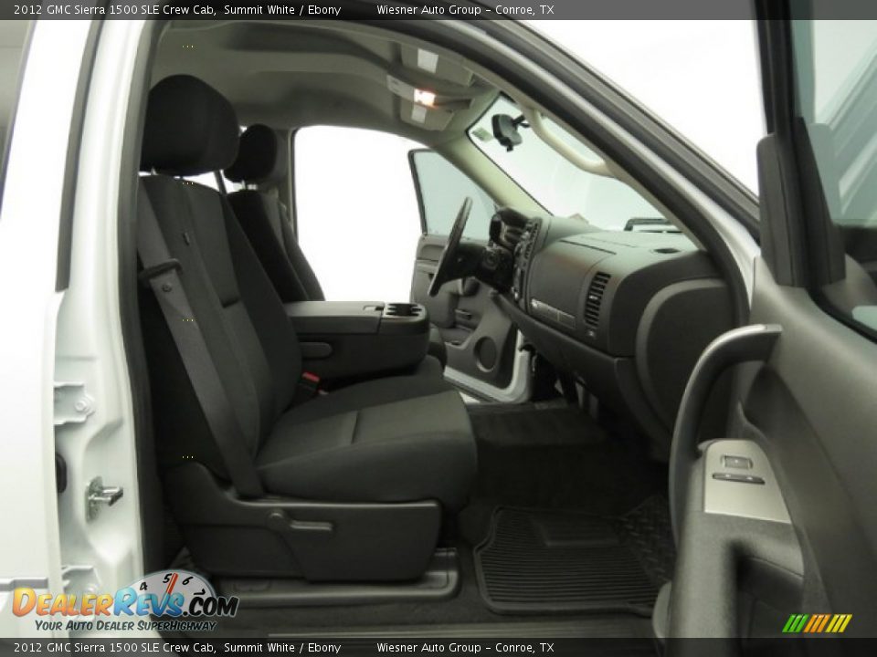 2012 GMC Sierra 1500 SLE Crew Cab Summit White / Ebony Photo #13