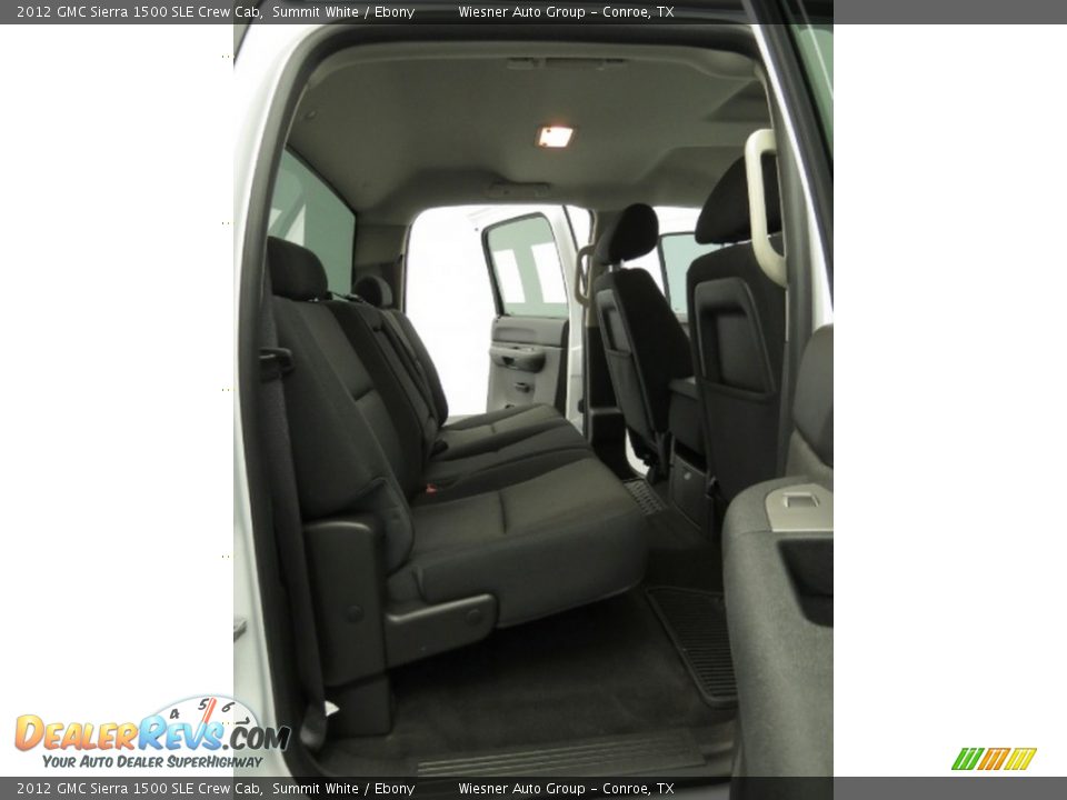 2012 GMC Sierra 1500 SLE Crew Cab Summit White / Ebony Photo #14