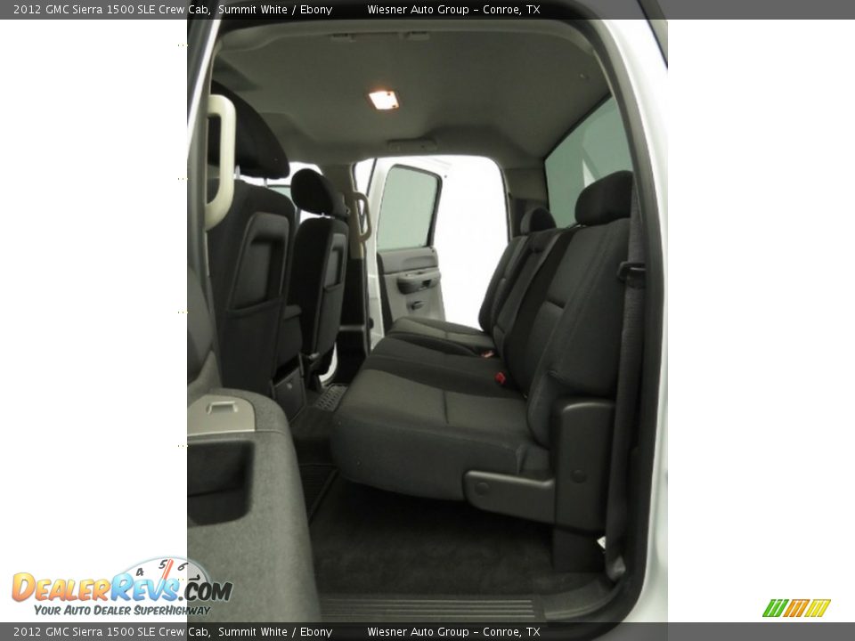 2012 GMC Sierra 1500 SLE Crew Cab Summit White / Ebony Photo #15