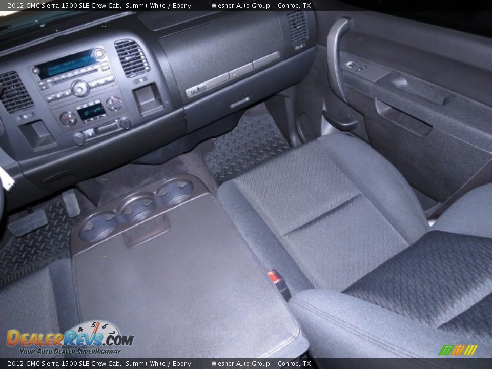 2012 GMC Sierra 1500 SLE Crew Cab Summit White / Ebony Photo #20