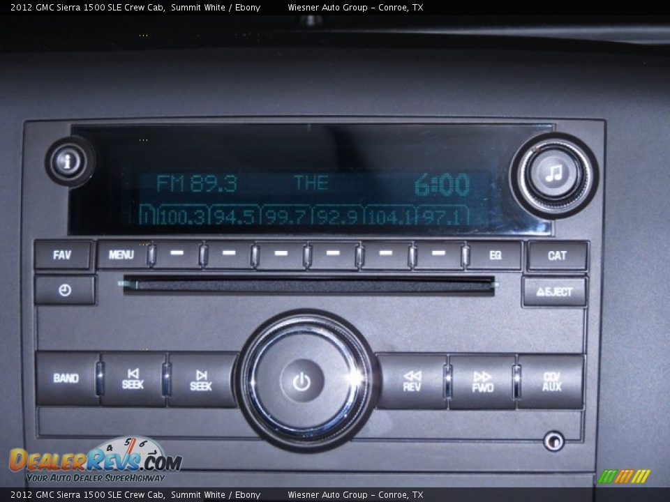 2012 GMC Sierra 1500 SLE Crew Cab Summit White / Ebony Photo #24