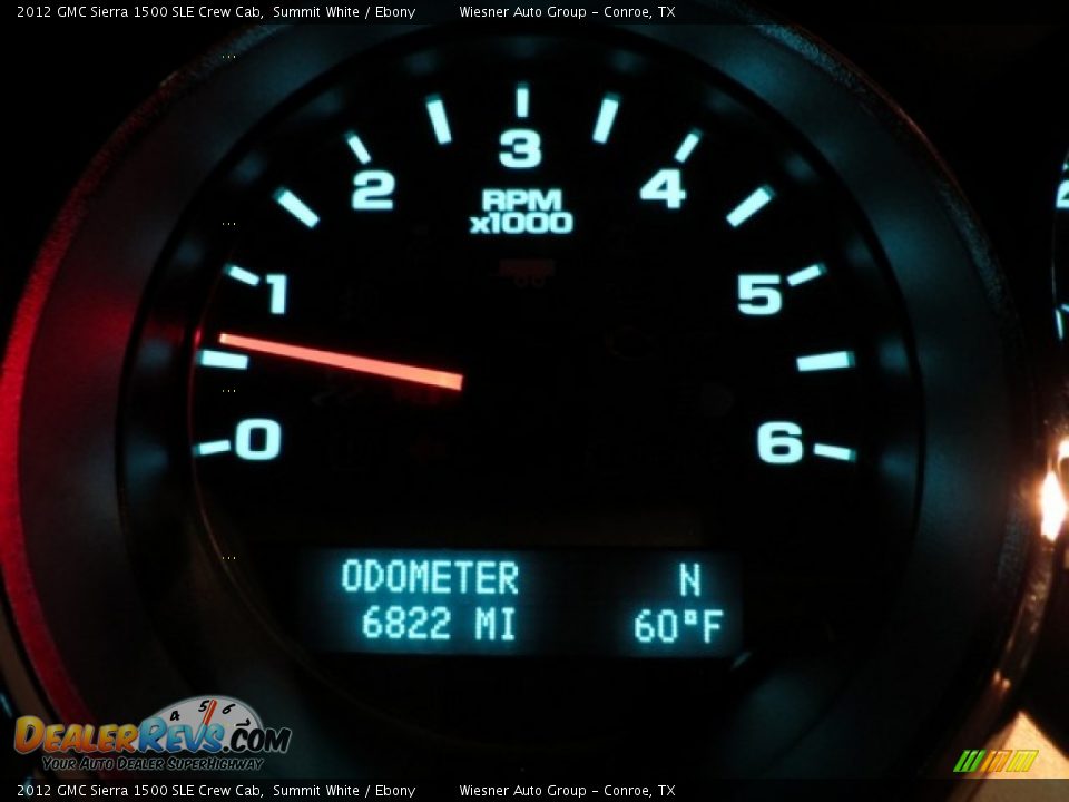 2012 GMC Sierra 1500 SLE Crew Cab Summit White / Ebony Photo #26