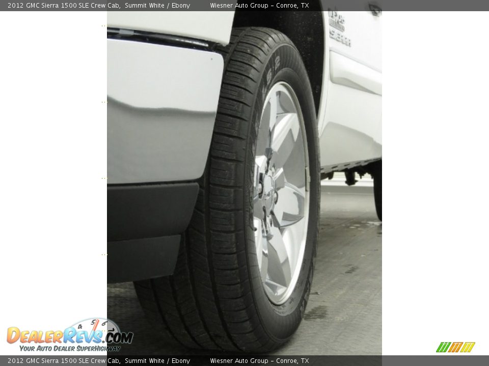 2012 GMC Sierra 1500 SLE Crew Cab Summit White / Ebony Photo #27