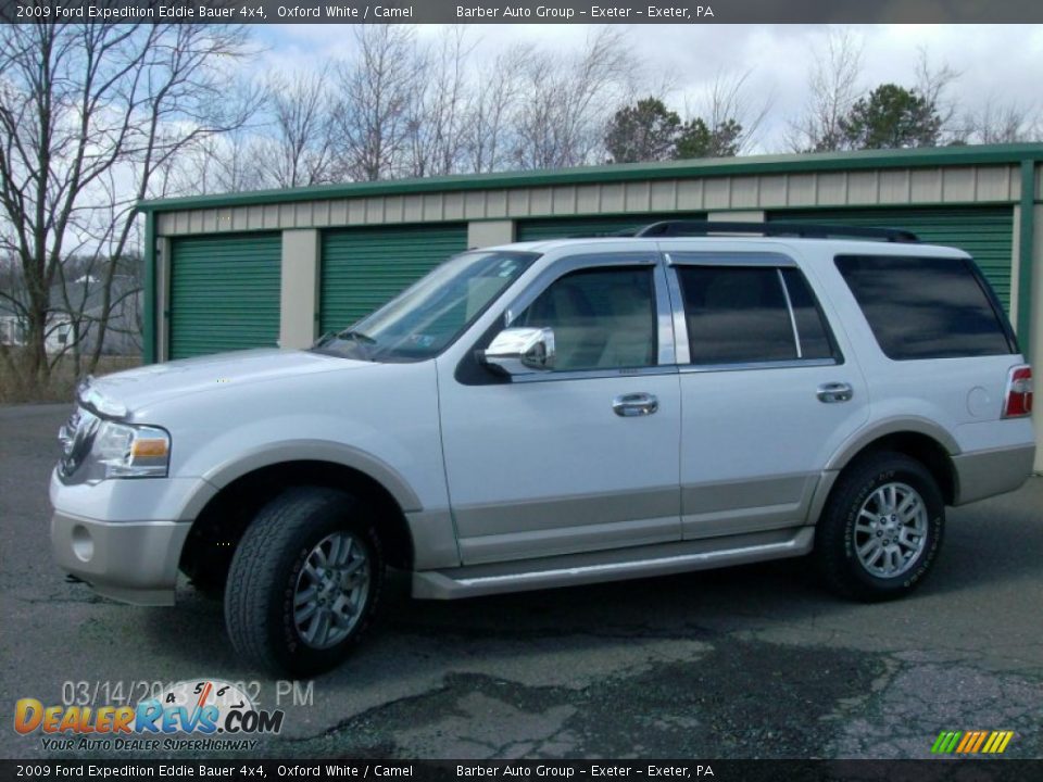 2009 Ford Expedition Eddie Bauer 4x4 Oxford White / Camel Photo #1