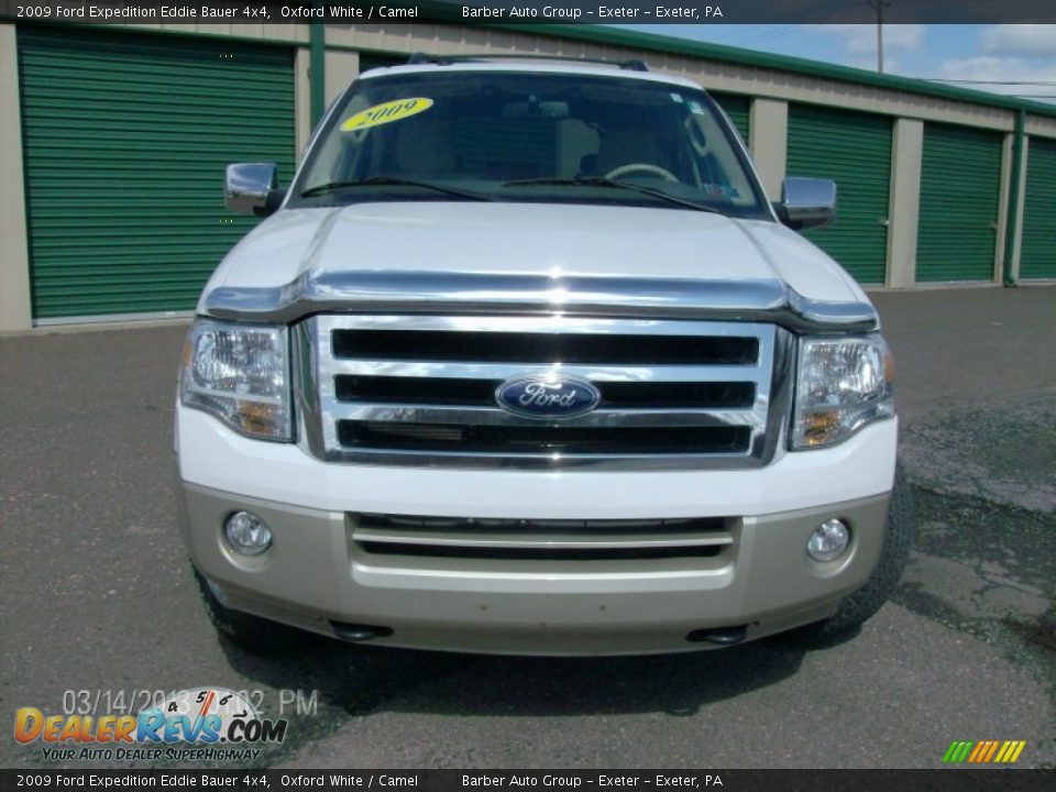 2009 Ford Expedition Eddie Bauer 4x4 Oxford White / Camel Photo #2