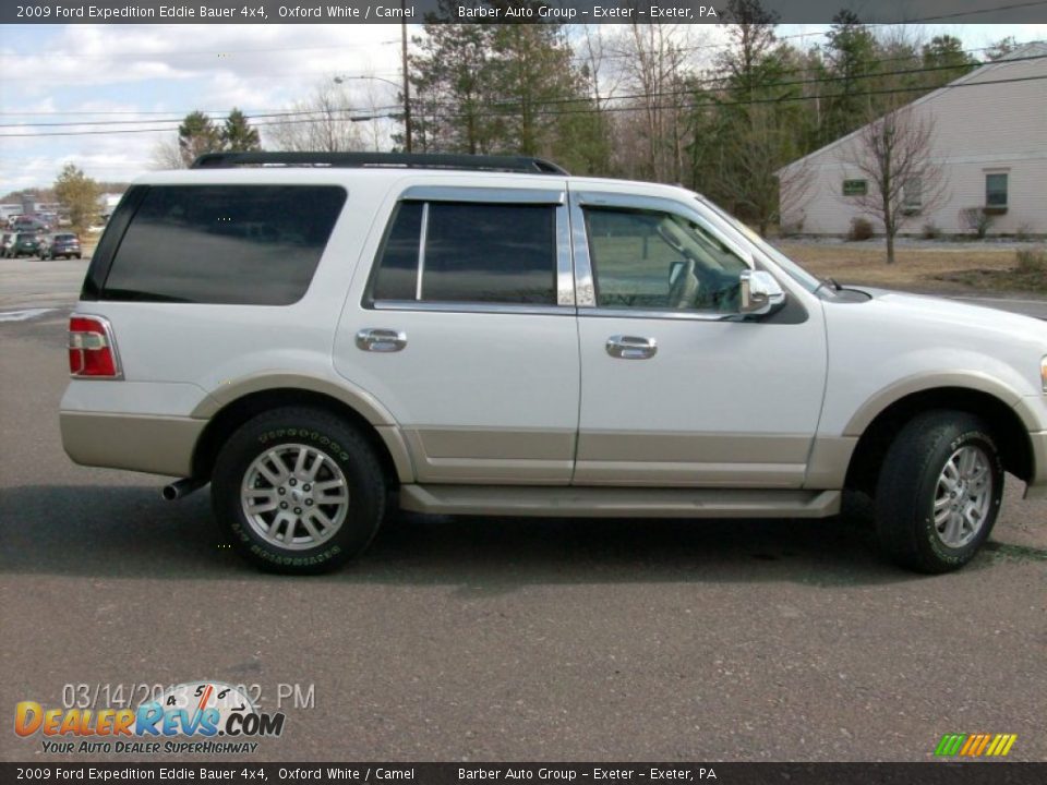 2009 Ford Expedition Eddie Bauer 4x4 Oxford White / Camel Photo #4