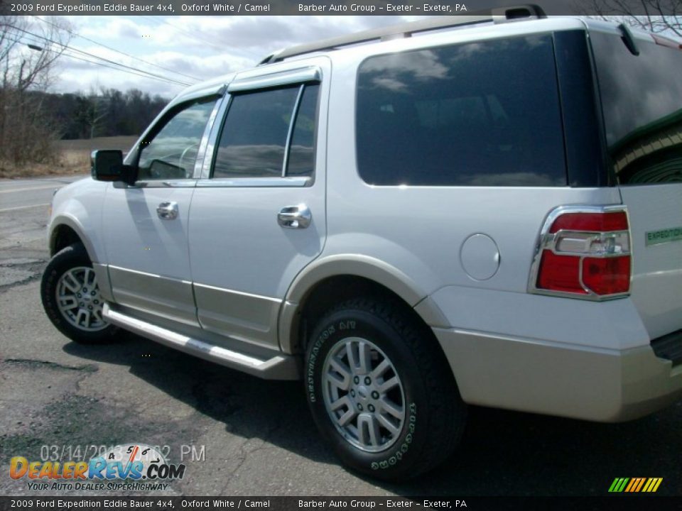 2009 Ford Expedition Eddie Bauer 4x4 Oxford White / Camel Photo #5