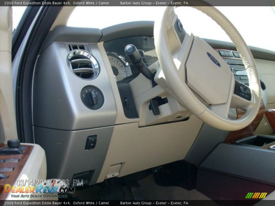 2009 Ford Expedition Eddie Bauer 4x4 Oxford White / Camel Photo #9