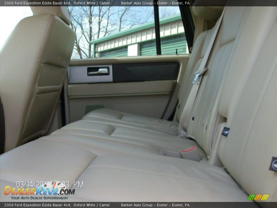 2009 Ford Expedition Eddie Bauer 4x4 Oxford White / Camel Photo #10