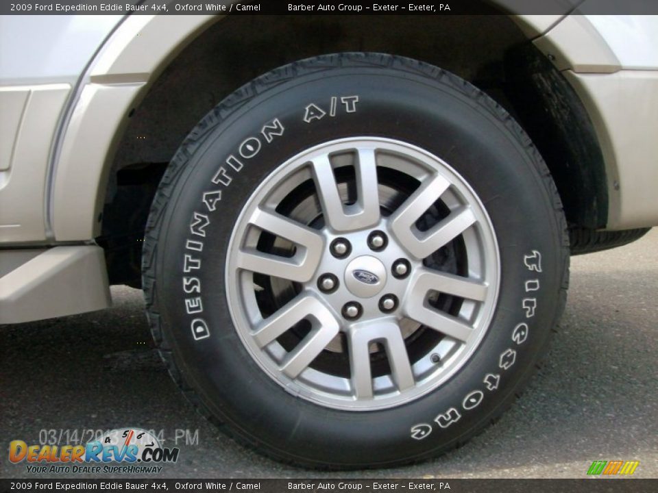2009 Ford Expedition Eddie Bauer 4x4 Oxford White / Camel Photo #13