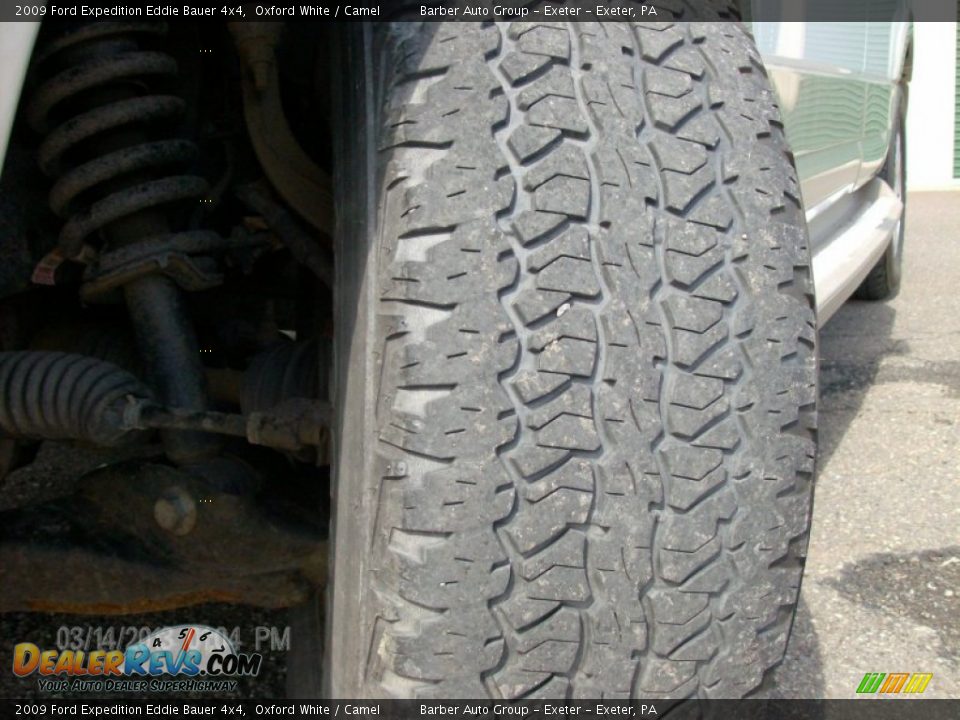 2009 Ford Expedition Eddie Bauer 4x4 Oxford White / Camel Photo #14