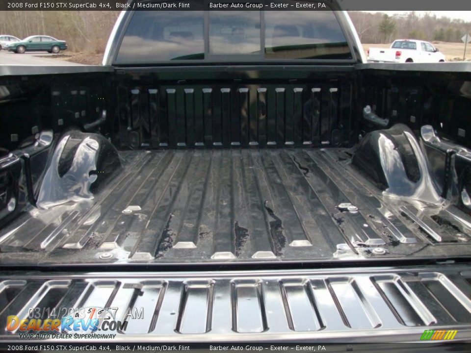 2008 Ford F150 STX SuperCab 4x4 Black / Medium/Dark Flint Photo #7