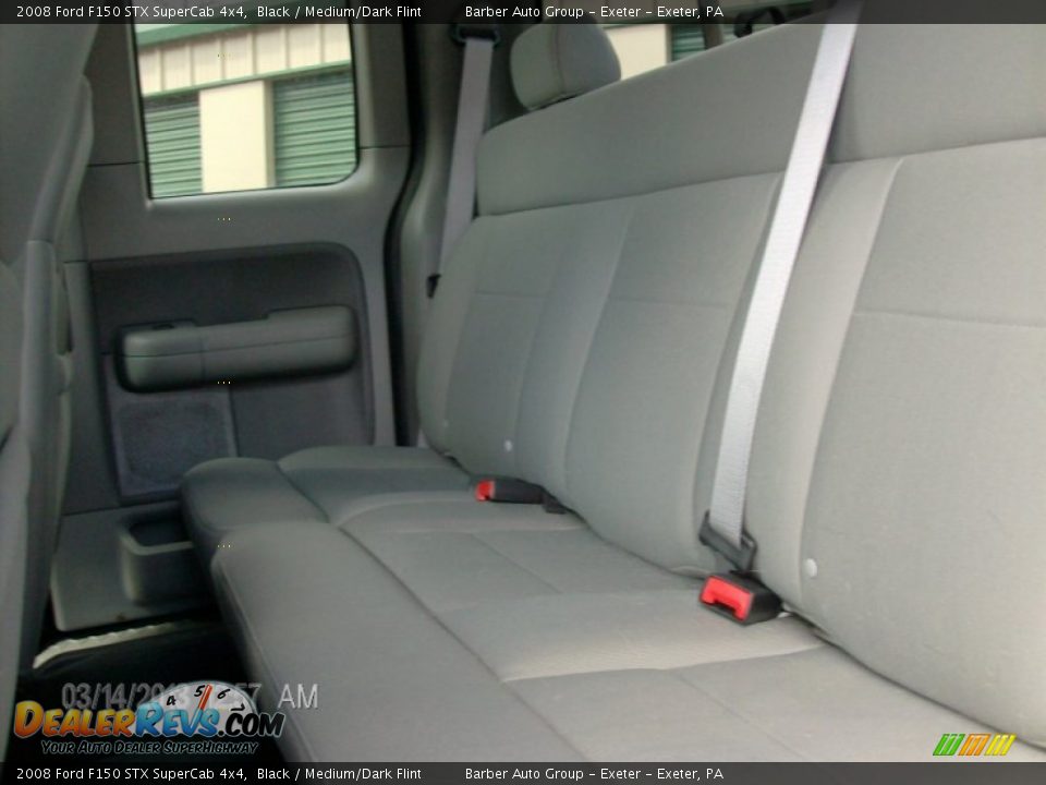 2008 Ford F150 STX SuperCab 4x4 Black / Medium/Dark Flint Photo #9