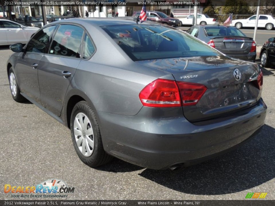 2012 Volkswagen Passat 2.5L S Platinum Gray Metallic / Moonrock Gray Photo #9