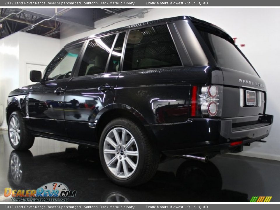 Santorini Black Metallic 2012 Land Rover Range Rover Supercharged Photo #3
