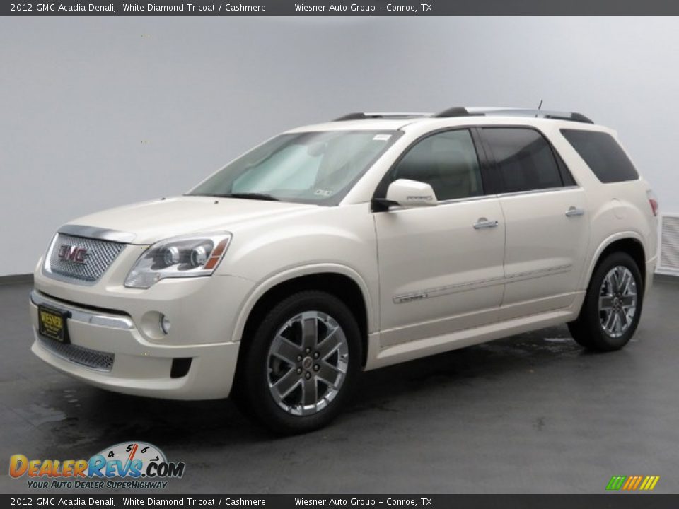 2012 GMC Acadia Denali White Diamond Tricoat / Cashmere Photo #1
