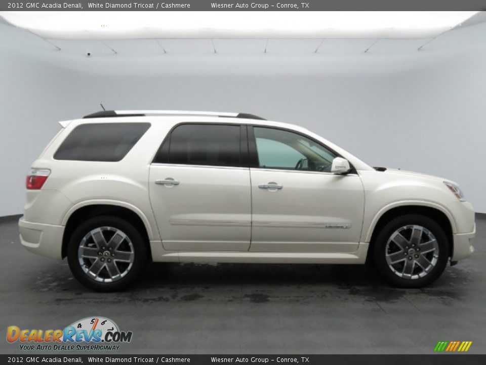 White Diamond Tricoat 2012 GMC Acadia Denali Photo #4
