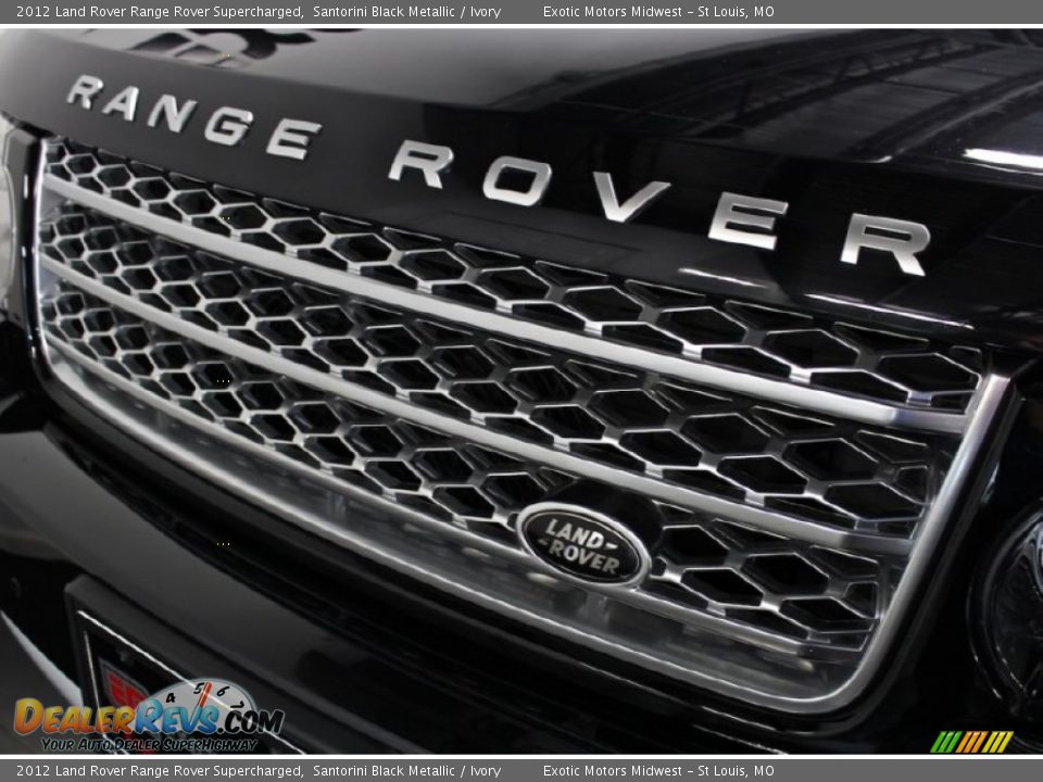 2012 Land Rover Range Rover Supercharged Santorini Black Metallic / Ivory Photo #18
