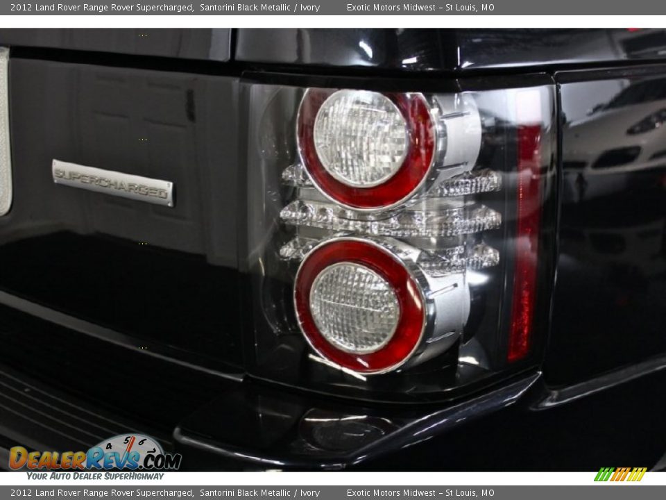 2012 Land Rover Range Rover Supercharged Santorini Black Metallic / Ivory Photo #19