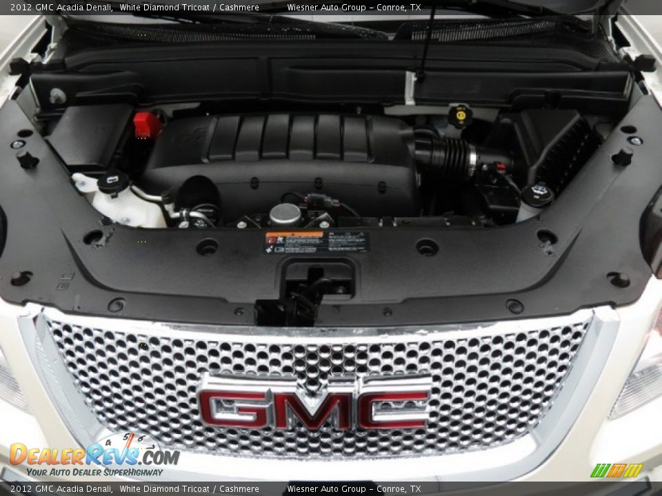 2012 GMC Acadia Denali White Diamond Tricoat / Cashmere Photo #11