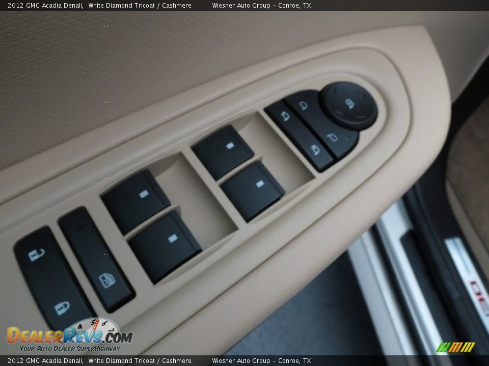 2012 GMC Acadia Denali White Diamond Tricoat / Cashmere Photo #12
