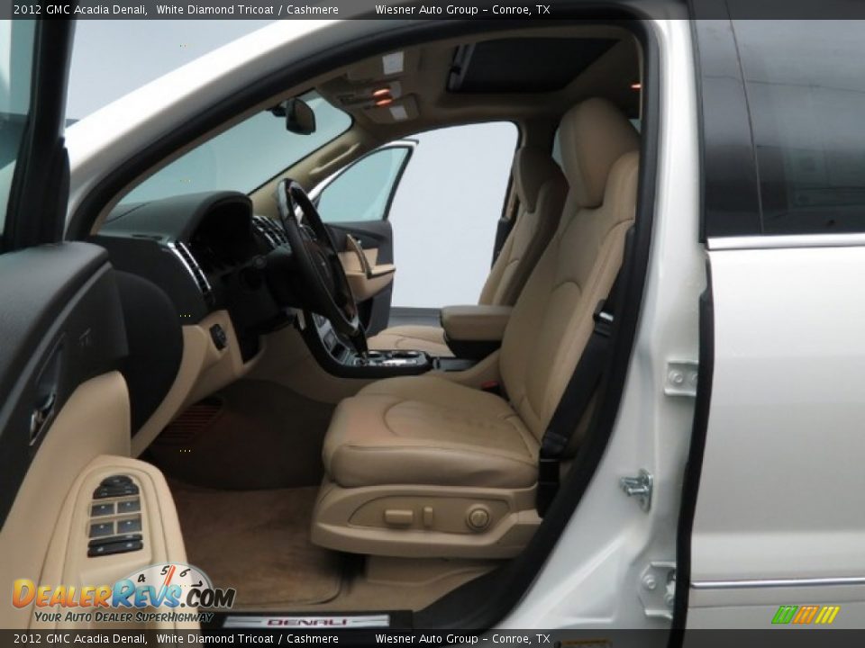 2012 GMC Acadia Denali White Diamond Tricoat / Cashmere Photo #13