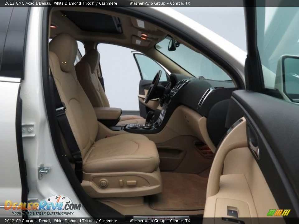 2012 GMC Acadia Denali White Diamond Tricoat / Cashmere Photo #15