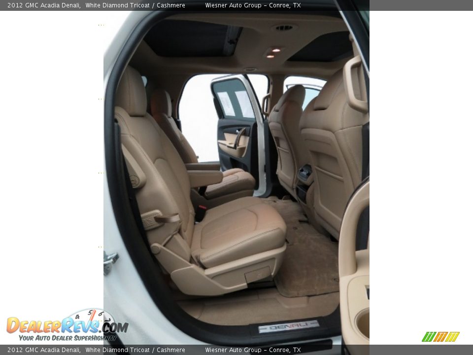 2012 GMC Acadia Denali White Diamond Tricoat / Cashmere Photo #16