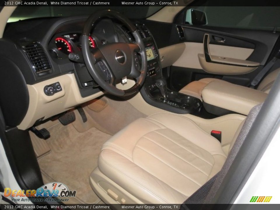 2012 GMC Acadia Denali White Diamond Tricoat / Cashmere Photo #19
