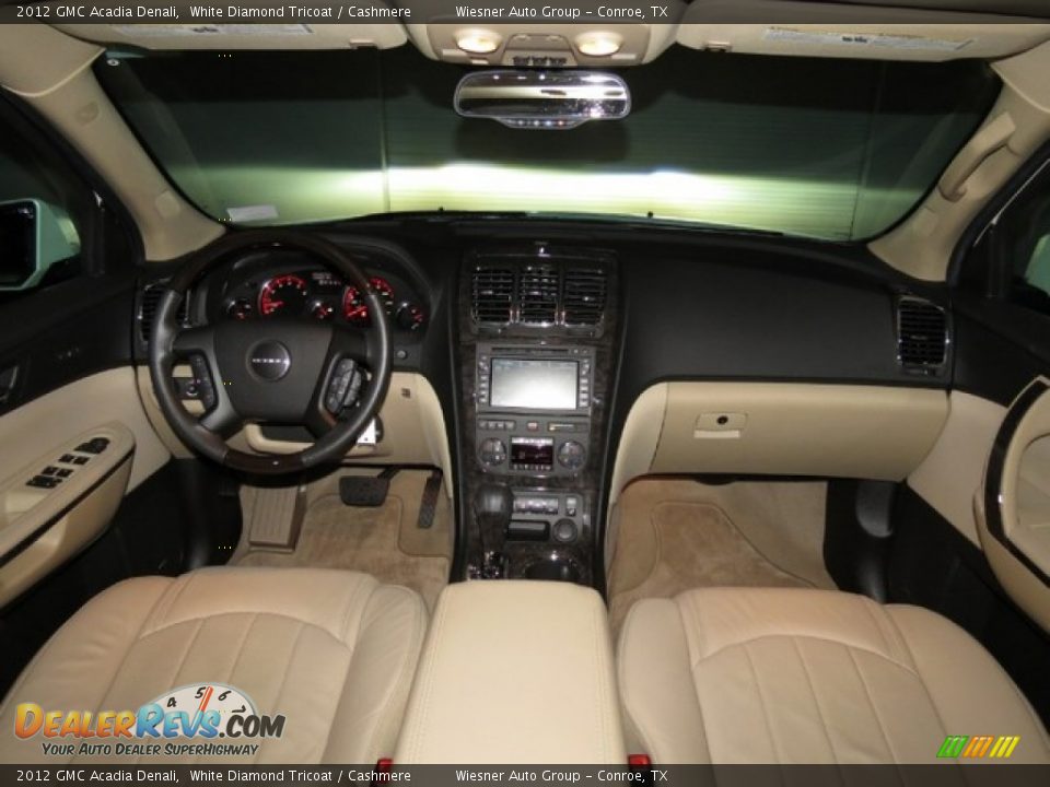 2012 GMC Acadia Denali White Diamond Tricoat / Cashmere Photo #21