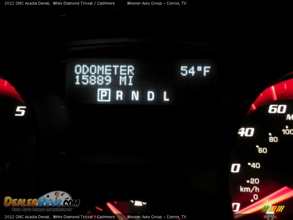 2012 GMC Acadia Denali White Diamond Tricoat / Cashmere Photo #31