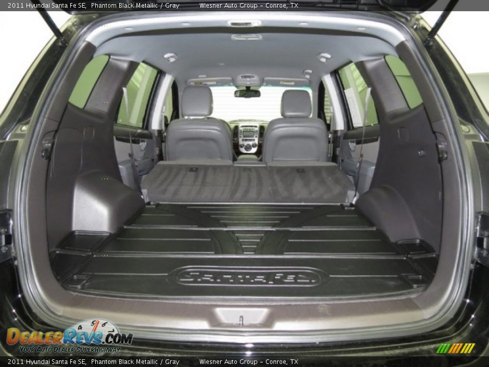 2011 Hyundai Santa Fe SE Phantom Black Metallic / Gray Photo #10