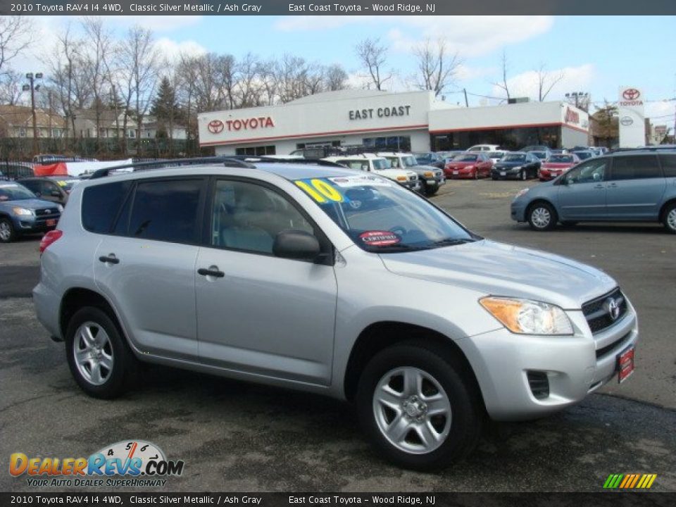 2010 Toyota RAV4 I4 4WD Classic Silver Metallic / Ash Gray Photo #1