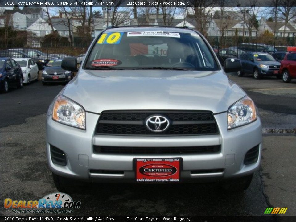 2010 Toyota RAV4 I4 4WD Classic Silver Metallic / Ash Gray Photo #2