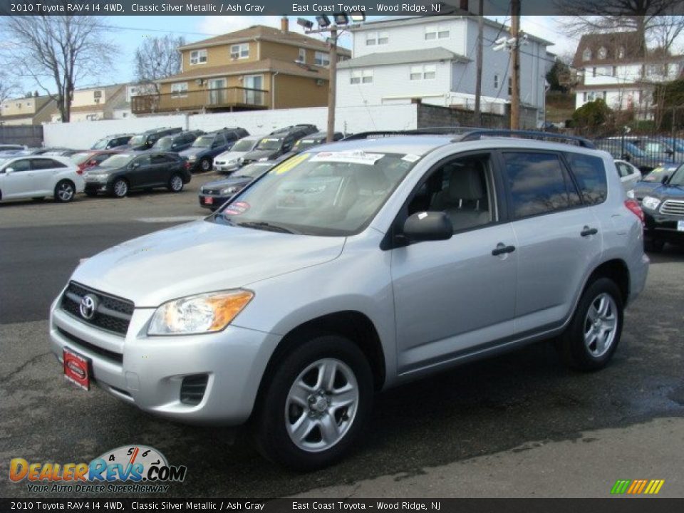 2010 Toyota RAV4 I4 4WD Classic Silver Metallic / Ash Gray Photo #3