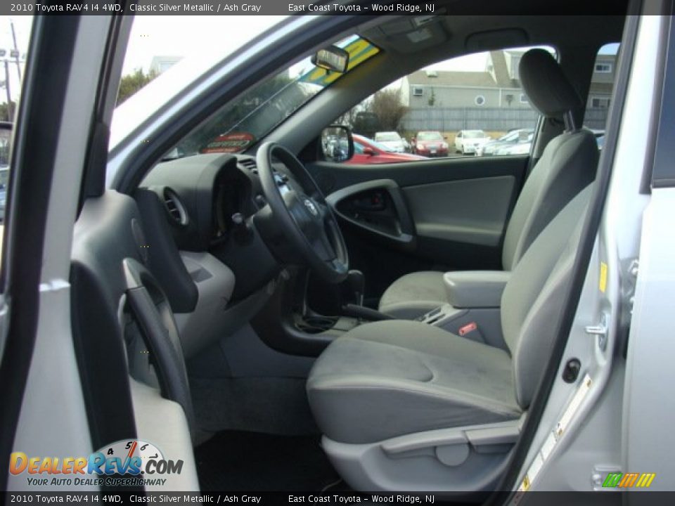 2010 Toyota RAV4 I4 4WD Classic Silver Metallic / Ash Gray Photo #7