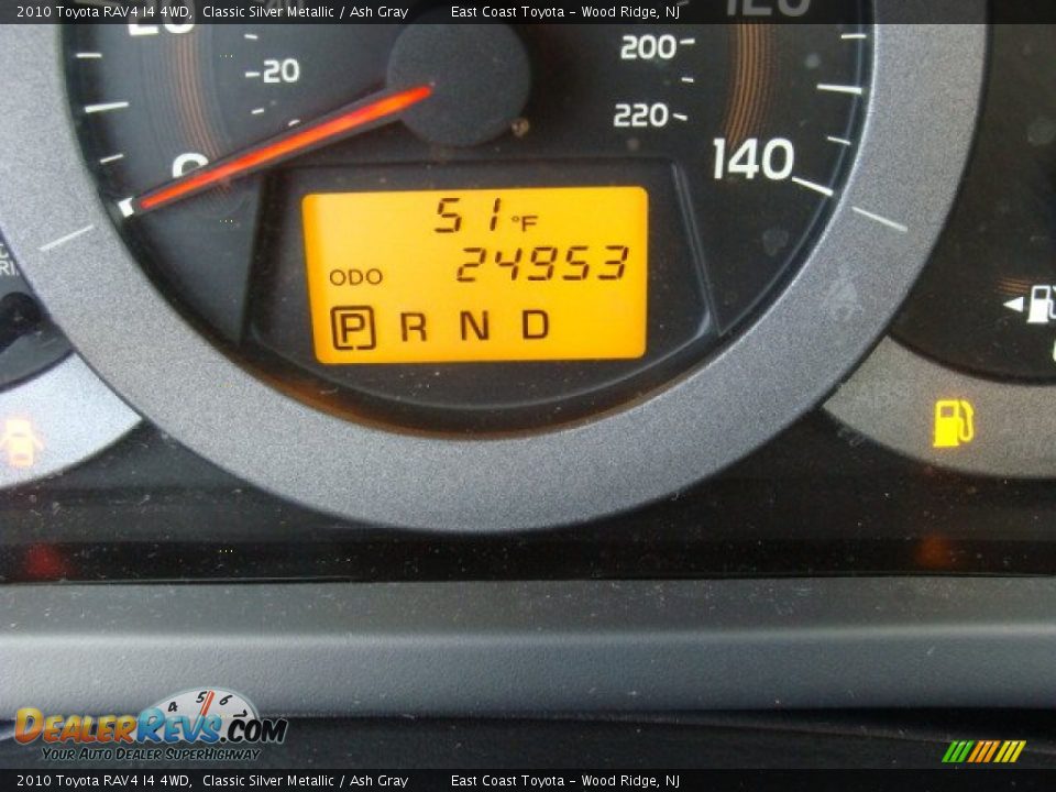 2010 Toyota RAV4 I4 4WD Classic Silver Metallic / Ash Gray Photo #10