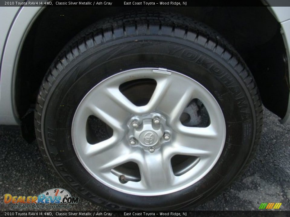 2010 Toyota RAV4 I4 4WD Classic Silver Metallic / Ash Gray Photo #14