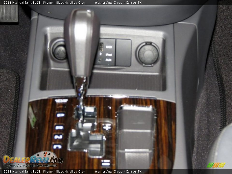 2011 Hyundai Santa Fe SE Phantom Black Metallic / Gray Photo #26