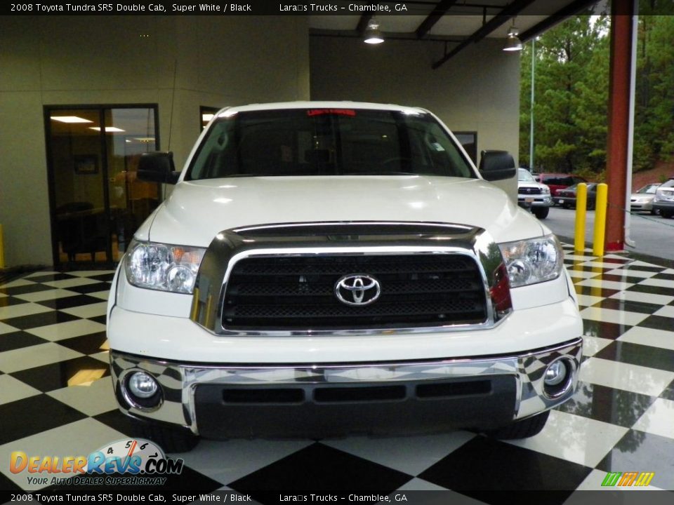 2008 Toyota Tundra SR5 Double Cab Super White / Black Photo #2
