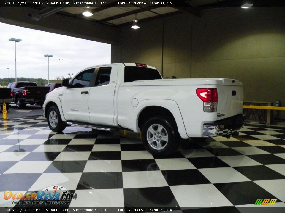2008 Toyota Tundra SR5 Double Cab Super White / Black Photo #4