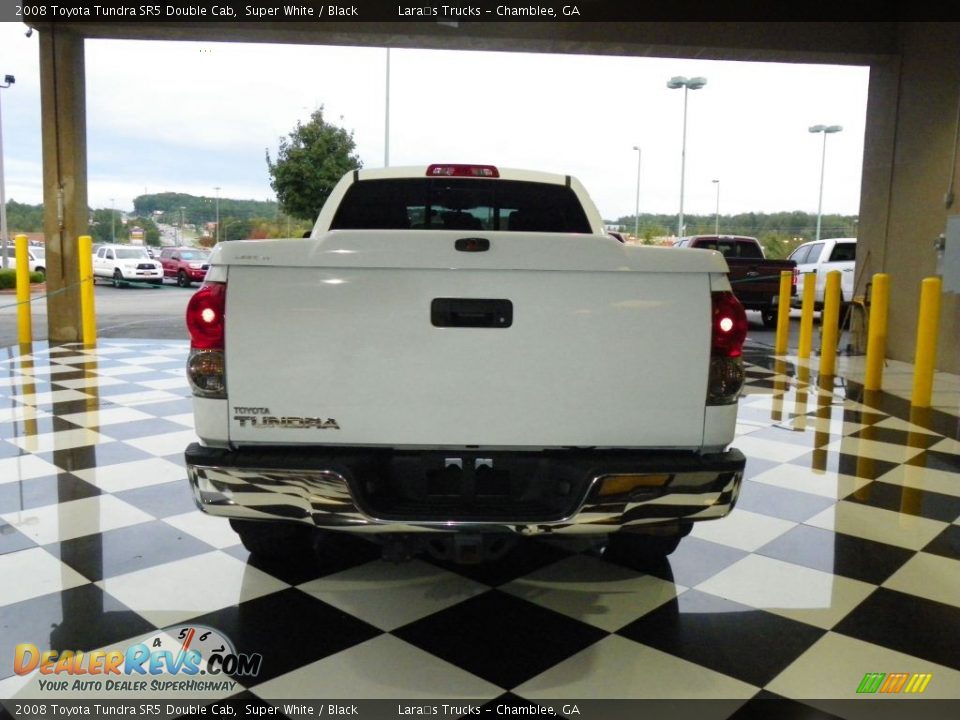 2008 Toyota Tundra SR5 Double Cab Super White / Black Photo #5
