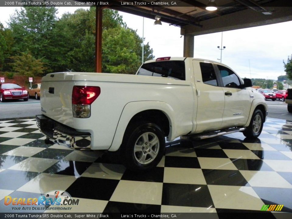 2008 Toyota Tundra SR5 Double Cab Super White / Black Photo #6