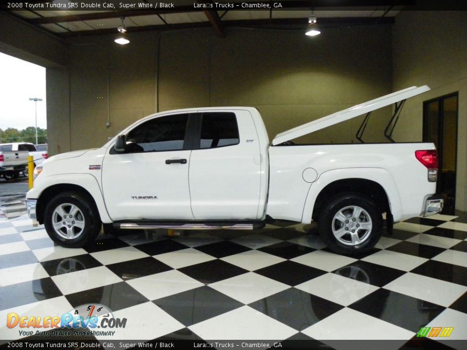 2008 Toyota Tundra SR5 Double Cab Super White / Black Photo #7