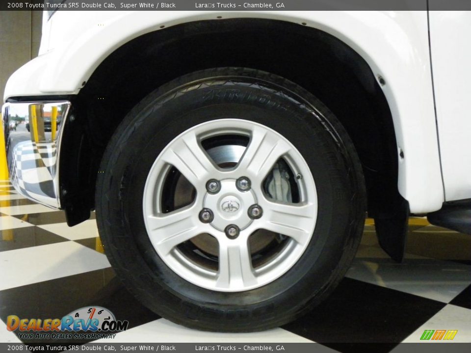 2008 Toyota Tundra SR5 Double Cab Super White / Black Photo #8