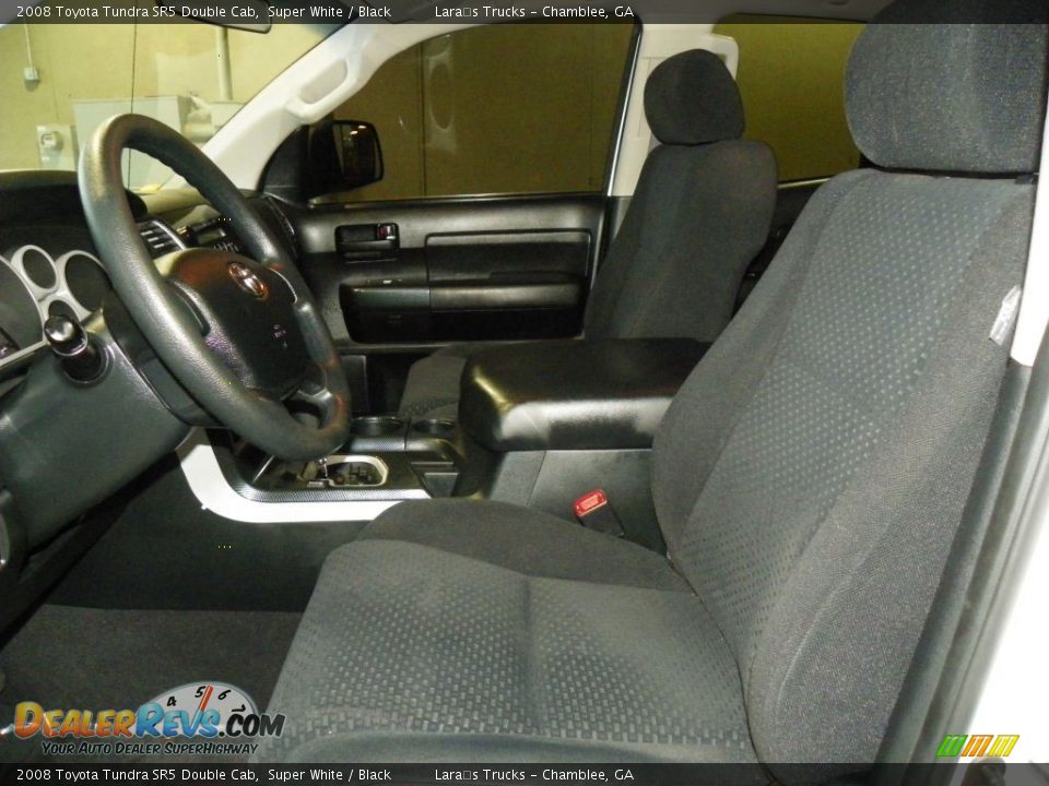 2008 Toyota Tundra SR5 Double Cab Super White / Black Photo #10