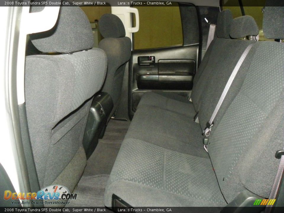 2008 Toyota Tundra SR5 Double Cab Super White / Black Photo #11