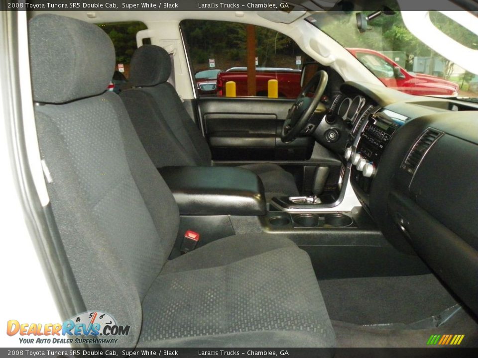 2008 Toyota Tundra SR5 Double Cab Super White / Black Photo #12