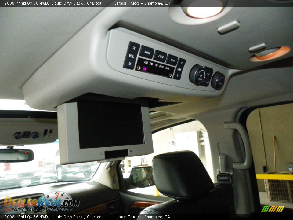 2008 Infiniti QX 56 4WD Liquid Onyx Black / Charcoal Photo #14
