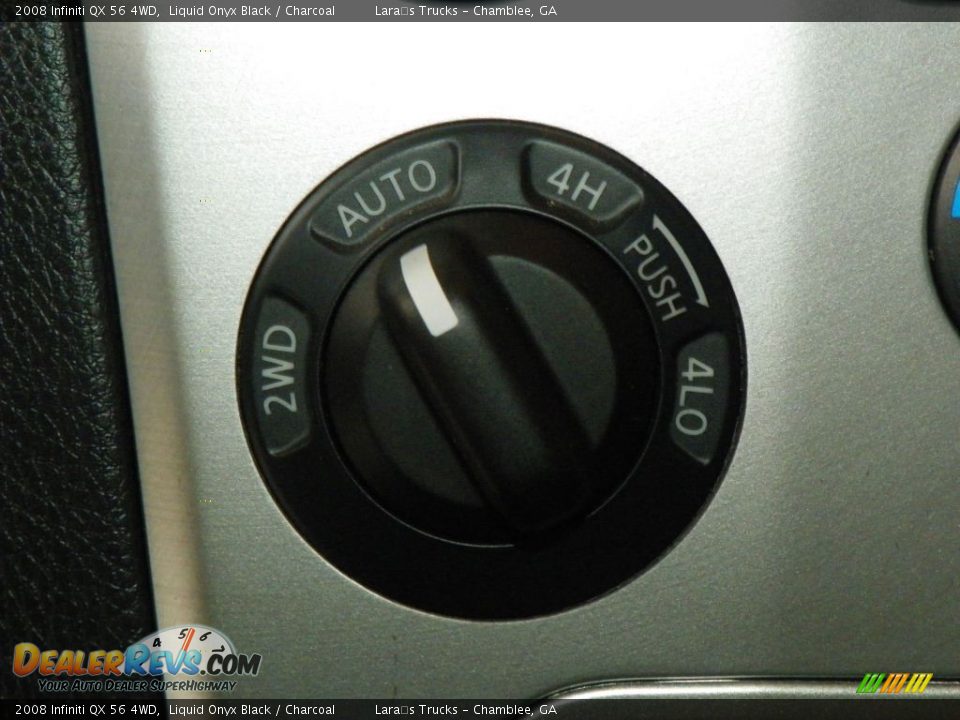 2008 Infiniti QX 56 4WD Liquid Onyx Black / Charcoal Photo #18